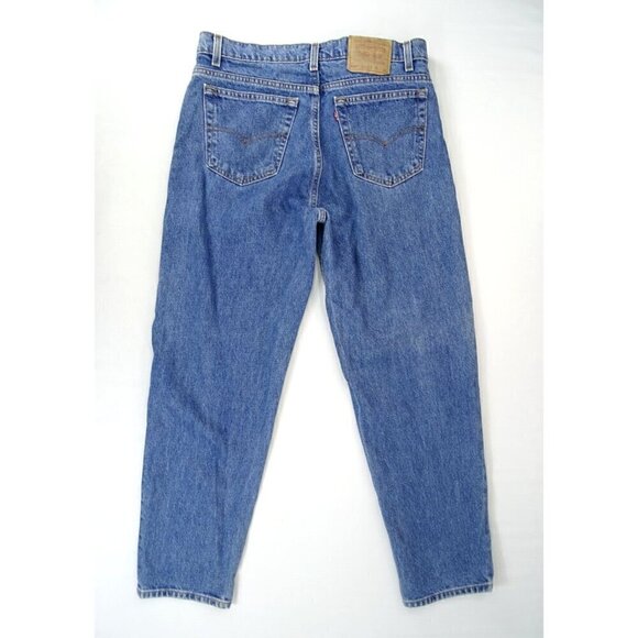 Levi's 550 Relaxed Tapered Leg Mens Jeans 36x30 USA Made Denim Blue Med Wash - Picture 3 of 10
